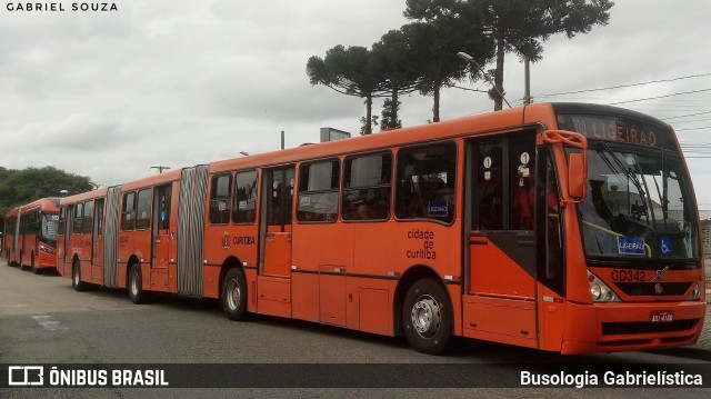 Viação Cidade Sorriso GD342 na cidade de Curitiba, Paraná, Brasil, por Busologia Gabrielística. ID da foto: 12032725.