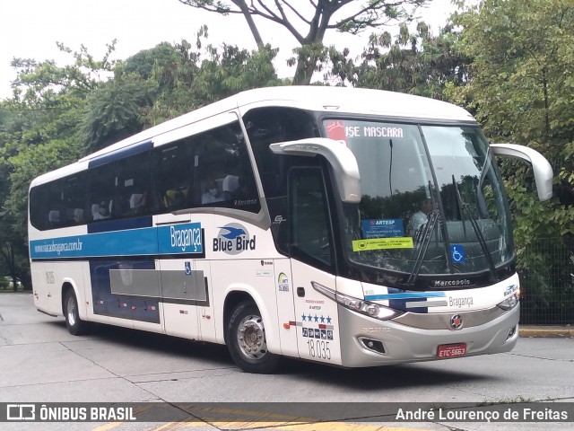 Auto Viação Bragança 18.035 na cidade de São Paulo, São Paulo, Brasil, por André Lourenço de Freitas. ID da foto: 12031464.