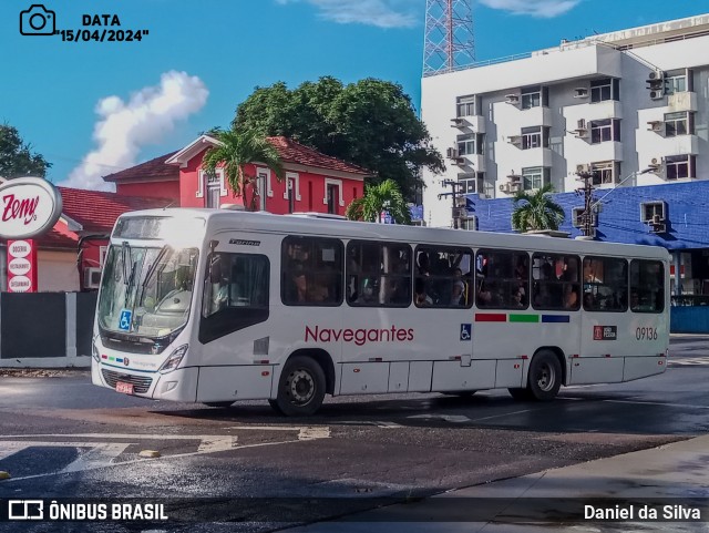 Consórcio Navegantes - 09  > Empresa de Transportes Nossa Senhora Aparecida > Empresa de Transportes Marcos da Silva 09136 na cidade de João Pessoa, Paraíba, Brasil, por Daniel da Silva. Número da foto: #12033605.
