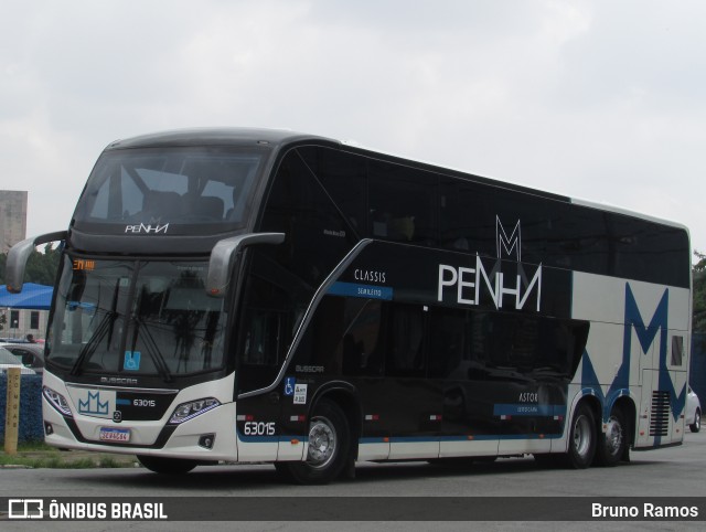 Empresa de Ônibus Nossa Senhora da Penha 63015 na cidade de São Paulo, São Paulo, Brasil, por Bruno Ramos. Número da foto: #12033111.