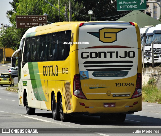 Empresa Gontijo de Transportes 19085 na cidade de Campinas, São Paulo, Brasil, por Julio Medeiros. ID da foto: 12031503.