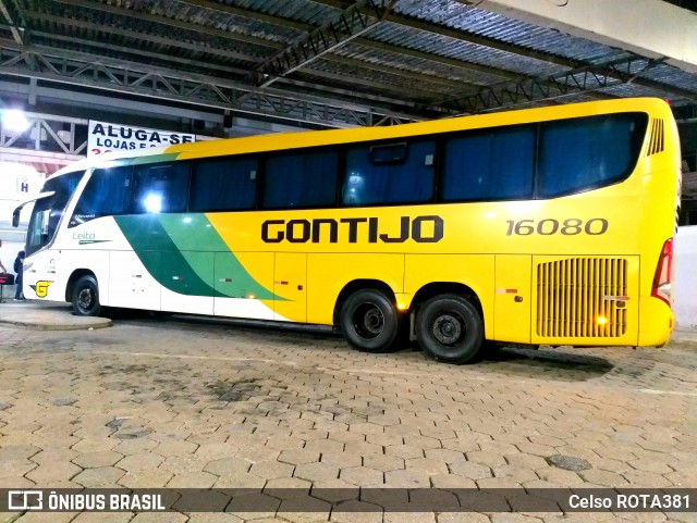 Empresa Gontijo de Transportes 16080 na cidade de Ipatinga, Minas Gerais, Brasil, por Celso ROTA381. ID da foto: 12032331.