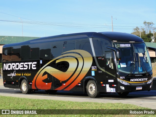 Expresso Nordeste 5671 na cidade de São José dos Campos, São Paulo, Brasil, por Robson Prado. ID da foto: 11989276.