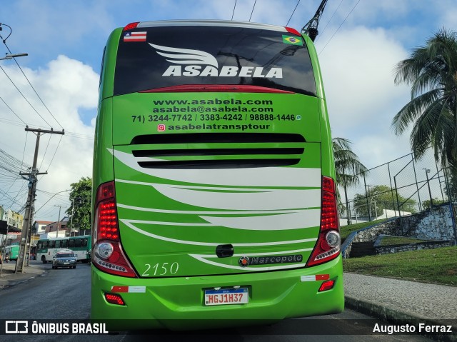 Asabela Transportes e Turismo 2150 na cidade de Salvador, Bahia, Brasil, por Augusto Ferraz. Número da foto: #11988573.