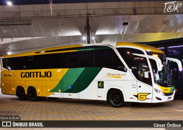 Empresa Gontijo de Transportes 19715 na cidade de Belo Horizonte, Minas Gerais, Brasil, por César Ônibus. ID da foto: 11990161.