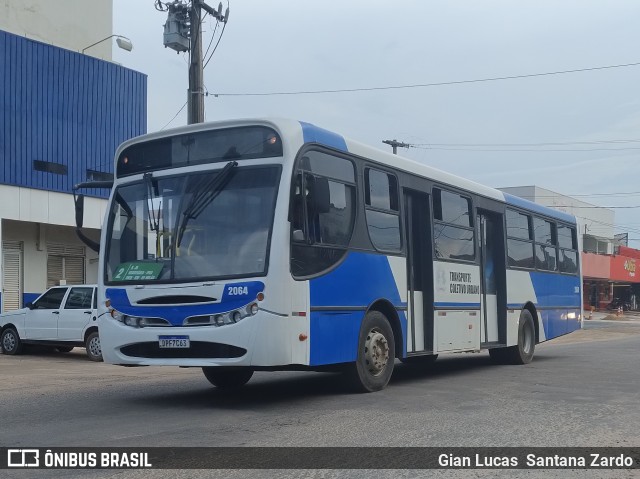 Transvida Transporte Coletivo 2064 na cidade de Ji-Paraná, Rondônia, Brasil, por Gian Lucas  Santana Zardo. Número da foto: #11988553.
