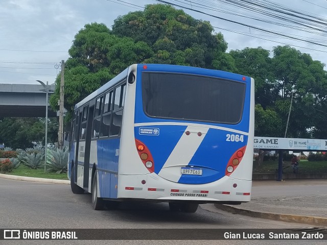 Transvida Transporte Coletivo 2064 na cidade de Ji-Paraná, Rondônia, Brasil, por Gian Lucas  Santana Zardo. ID da foto: 11988588.