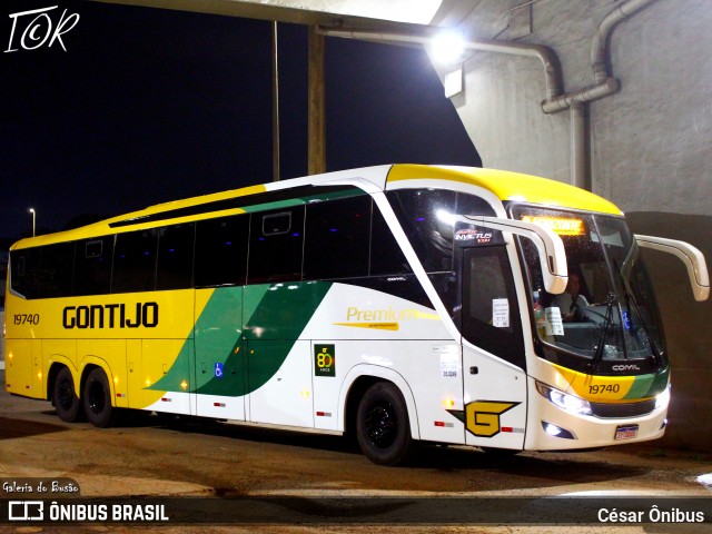 Empresa Gontijo de Transportes 19740 na cidade de Belo Horizonte, Minas Gerais, Brasil, por César Ônibus. ID da foto: 11990181.