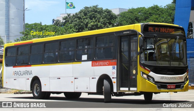 Viação Araguarina 3169 na cidade de Goiânia, Goiás, Brasil, por Carlos Júnior. ID da foto: 11990336.