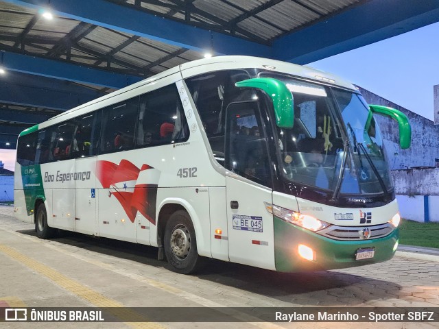 Comércio e Transportes Boa Esperança 4512 na cidade de Castanhal, Pará, Brasil, por Raylane Marinho - Spotter SBFZ. ID da foto: 11988409.