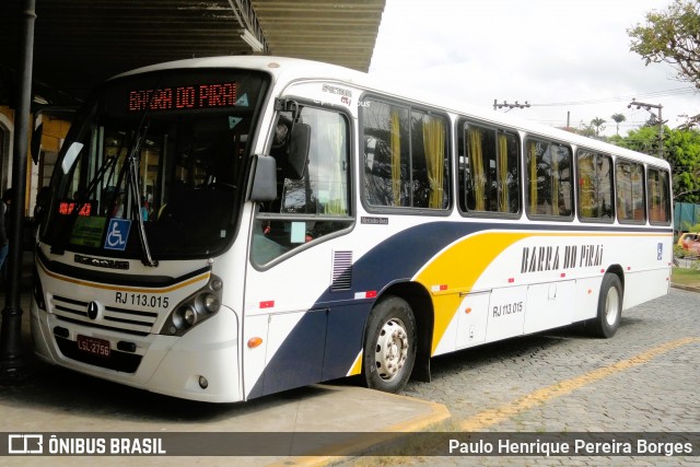 Viação Barra do Piraí Turismo RJ 113.015 na cidade de Valença, Rio de Janeiro, Brasil, por Paulo Henrique Pereira Borges. ID da foto: 11989815.