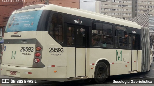 Viação Piraquara 29593 na cidade de Curitiba, Paraná, Brasil, por Busologia Gabrielística. ID da foto: 12035340.