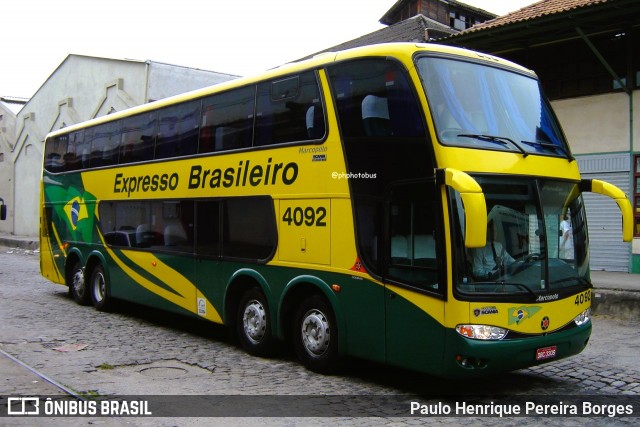 Expresso Brasileiro 4092 na cidade de Rio de Janeiro, Rio de Janeiro, Brasil, por Paulo Henrique Pereira Borges. Número da foto: #12035911.