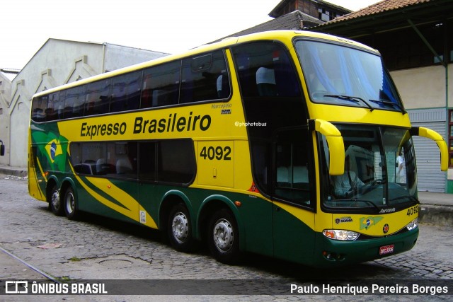 Expresso Brasileiro 4092 na cidade de Rio de Janeiro, Rio de Janeiro, Brasil, por Paulo Henrique Pereira Borges. ID da foto: 12035911.