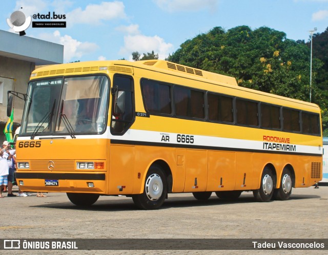 Viação Itapemirim 6665 na cidade de Juiz de Fora, Minas Gerais, Brasil, por Tadeu Vasconcelos. ID da foto: 12036758.