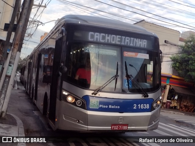 Sambaíba Transportes Urbanos 2 1638 na cidade de São Paulo, São Paulo, Brasil, por Rafael Lopes de Oliveira. Número da foto: #12033704.