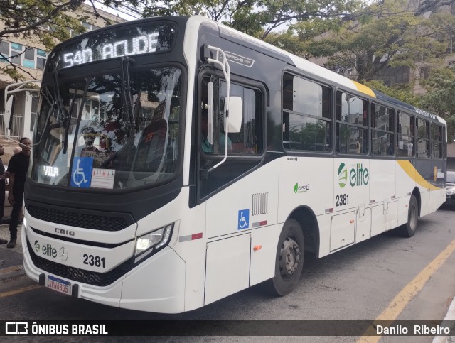 Viação Elite 2381 na cidade de Volta Redonda, Rio de Janeiro, Brasil, por Danilo  Ribeiro. ID da foto: 12034085.