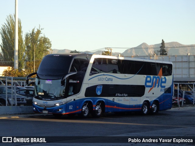 Pullman Eme Bus 82 na cidade de Rancagua, Cachapoal, Libertador General Bernardo O'Higgins, Chile, por Pablo Andres Yavar Espinoza. ID da foto: 12033808.