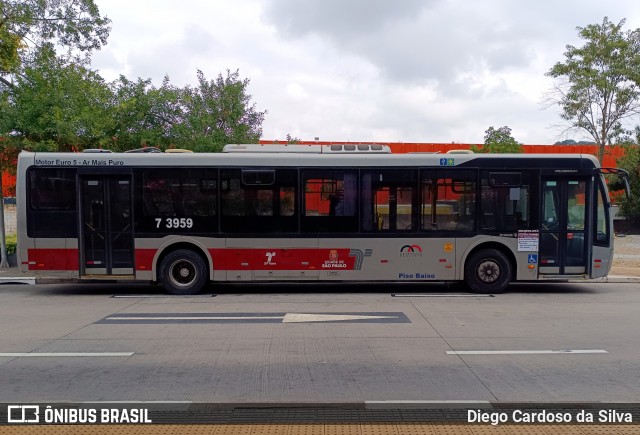 Viação Metrópole Paulista - Zona Sul 7 3959 na cidade de São Paulo, São Paulo, Brasil, por Diego Cardoso da Silva. ID da foto: 12035193.