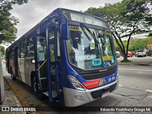 Empresa de Transportes e Turismo Carapicuiba 24.414 na cidade de Santana de Parnaíba, São Paulo, Brasil, por Eduardo Yoshiharu Onaga Mi. ID da foto: 12034350.