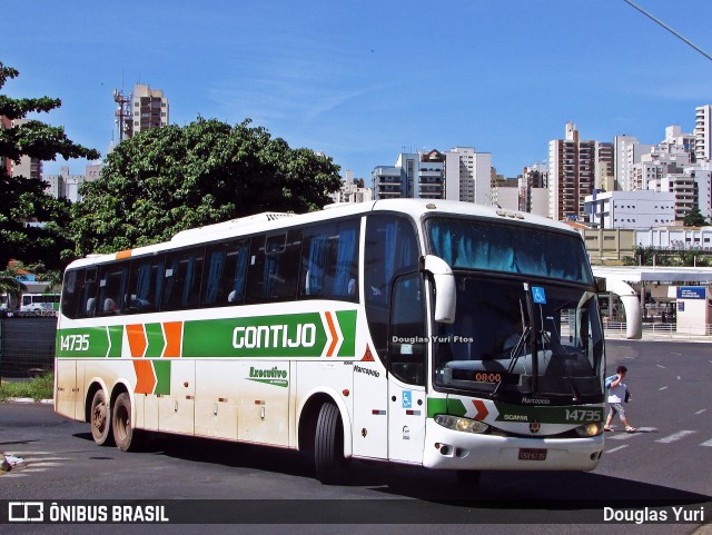 Empresa Gontijo de Transportes 14735 na cidade de Ribeirão Preto, São Paulo, Brasil, por Douglas Yuri. ID da foto: 12033831.