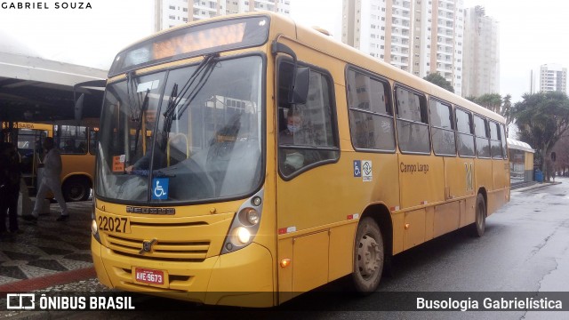 Empresa de Ônibus Campo Largo 22027 na cidade de Curitiba, Paraná, Brasil, por Busologia Gabrielística. ID da foto: 12037657.