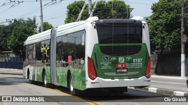 Next Mobilidade - ABC Sistema de Transporte 8187 na cidade de São Paulo, São Paulo, Brasil, por Cle Giraldi. Número da foto: #12038972.