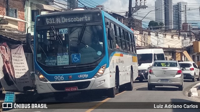 Consórcio Recife 906 na cidade de Recife, Pernambuco, Brasil, por Luiz Adriano Carlos. ID da foto: 12037175.