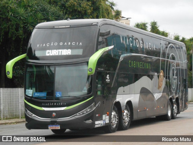 Viação Garcia 86008 na cidade de Curitiba, Paraná, Brasil, por Ricardo Matu. ID da foto: 12038056.