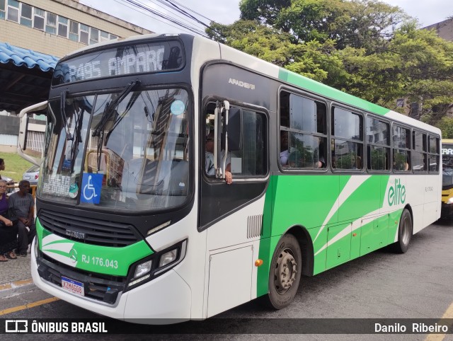 Viação Elite RJ 176.043 na cidade de Volta Redonda, Rio de Janeiro, Brasil, por Danilo  Ribeiro. ID da foto: 12037024.