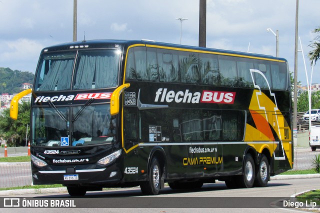 Flecha Bus 43524 na cidade de Florianópolis, Santa Catarina, Brasil, por Diego Lip. ID da foto: 12037723.