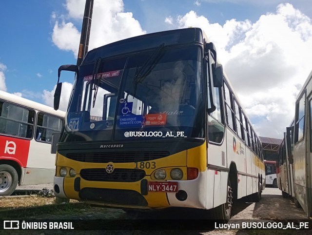 Viação Cidade de Maceió 1803 na cidade de Maceió, Alagoas, Brasil, por Lucyan BUSOLOGO_AL_PE. ID da foto: 12037242.