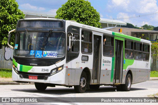 Empresa de Ônibus Vila Galvão 2346 na cidade de Guarulhos, São Paulo, Brasil, por Paulo Henrique Pereira Borges. ID da foto: 12038549.