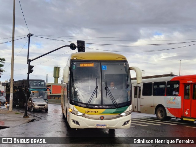 Empresa Gontijo de Transportes 19440 na cidade de Belo Horizonte, Minas Gerais, Brasil, por Edinilson Henrique Ferreira. ID da foto: 12037537.