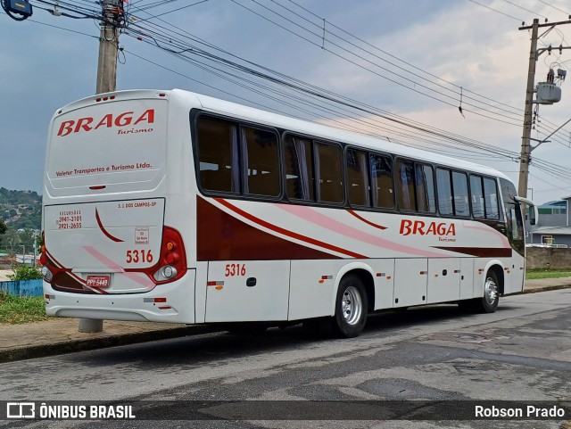 Braga Turismo 5316 na cidade de São José dos Campos, São Paulo, Brasil, por Robson Prado. Número da foto: #12039421.