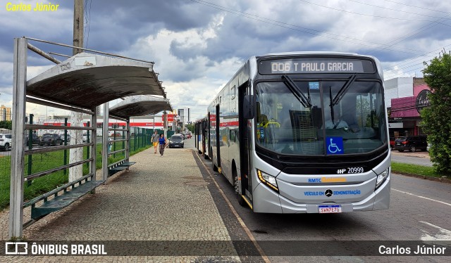 HP Transportes Coletivos 20999 na cidade de Goiânia, Goiás, Brasil, por Carlos Júnior. ID da foto: 12042557.