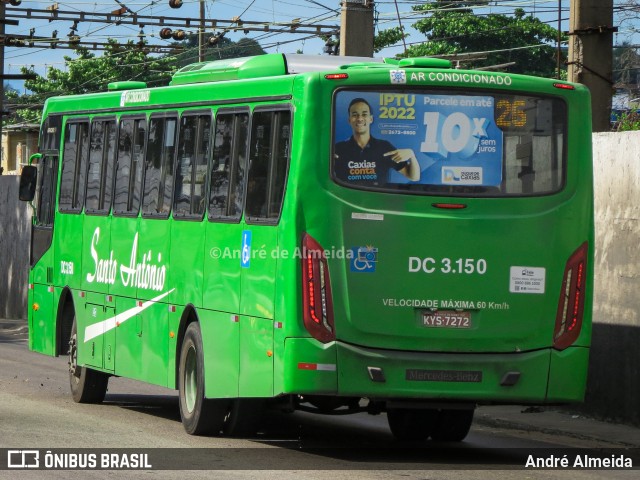 Transportes Santo Antônio DC 3.150 na cidade de Duque de Caxias, Rio de Janeiro, Brasil, por André Almeida. ID da foto: 12042578.