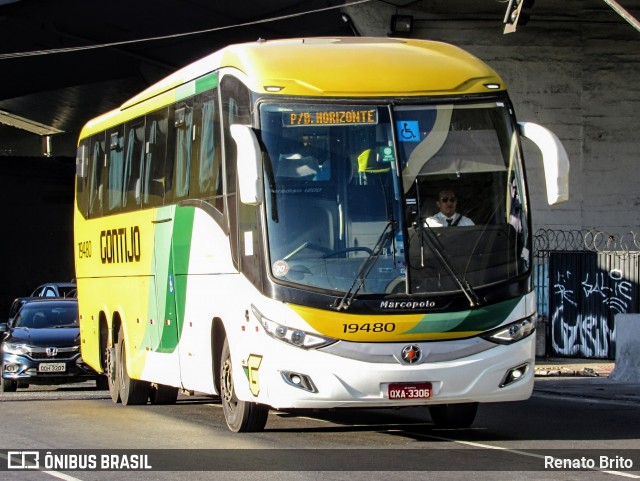 Empresa Gontijo de Transportes 19480 na cidade de Belo Horizonte, Minas Gerais, Brasil, por Renato Brito. ID da foto: 12040310.