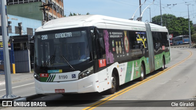 Next Mobilidade - ABC Sistema de Transporte 8190 na cidade de São Paulo, São Paulo, Brasil, por Cle Giraldi. Número da foto: #12042111.
