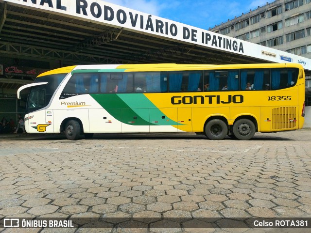 Empresa Gontijo de Transportes 18355 na cidade de Ipatinga, Minas Gerais, Brasil, por Celso ROTA381. ID da foto: 12042580.