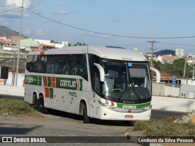 Empresa Gontijo de Transportes 21365 na cidade de Caruaru, Pernambuco, Brasil, por Lenilson da Silva Pessoa. ID da foto: 12041342.