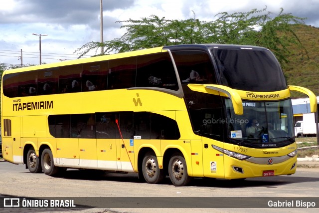 Viação Itapemirim 17037 na cidade de Jequié, Bahia, Brasil, por Gabriel Bispo. Número da foto: #12040324.