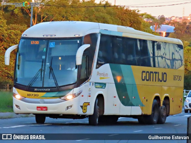 Empresa Gontijo de Transportes 18730 na cidade de Juiz de Fora, Minas Gerais, Brasil, por Guilherme Estevan. Número da foto: #12040808.