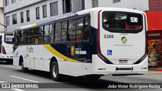 Viação Elite 2389 na cidade de Volta Redonda, Rio de Janeiro, Brasil, por João Victor Rodrigues Rocha. ID da foto: 12040022.