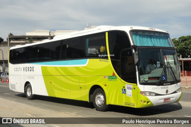 Costa Verde Transportes RJ 217.032 na cidade de Rio de Janeiro, Rio de Janeiro, Brasil, por Paulo Henrique Pereira Borges. Número da foto: #12041644.