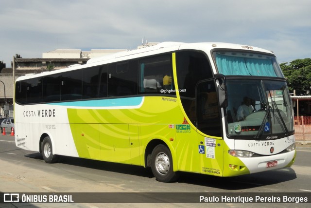 Costa Verde Transportes RJ 217.032 na cidade de Rio de Janeiro, Rio de Janeiro, Brasil, por Paulo Henrique Pereira Borges. ID da foto: 12041644.