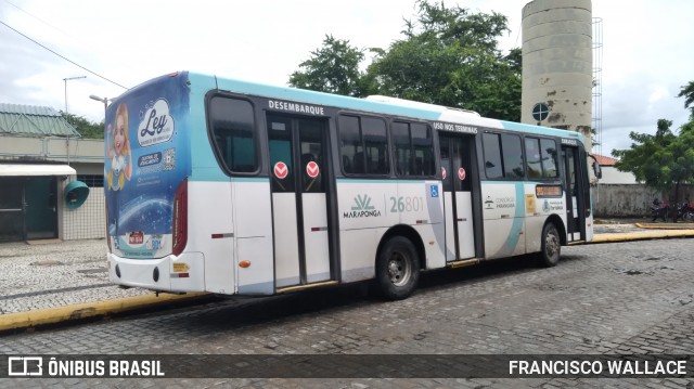 Maraponga Transportes 26801 na cidade de Fortaleza, Ceará, Brasil, por FRANCISCO WALLACE. ID da foto: 12040278.