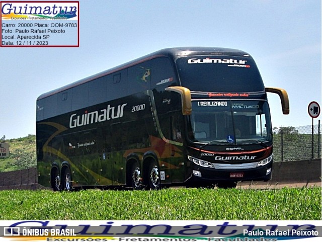 Guimatur Transporte e Turismo 20000 na cidade de Aparecida, São Paulo, Brasil, por Paulo Rafael Peixoto. ID da foto: 12041406.