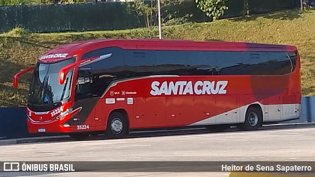 Viação Santa Cruz 35224 na cidade de São Bernardo do Campo, São Paulo, Brasil, por Heitor de Sena Sapaterro. Número da foto: #12043027.