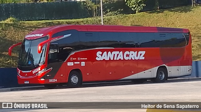 Viação Santa Cruz 35224 na cidade de São Bernardo do Campo, São Paulo, Brasil, por Heitor de Sena Sapaterro. ID da foto: 12043027.